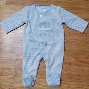 Janie and Jack velour footie